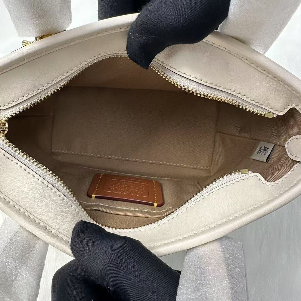Coach Mini City Tote Bag Crossbody Shoulder Signature Canvas White/Chalk CW032 - Picture 10 of 12